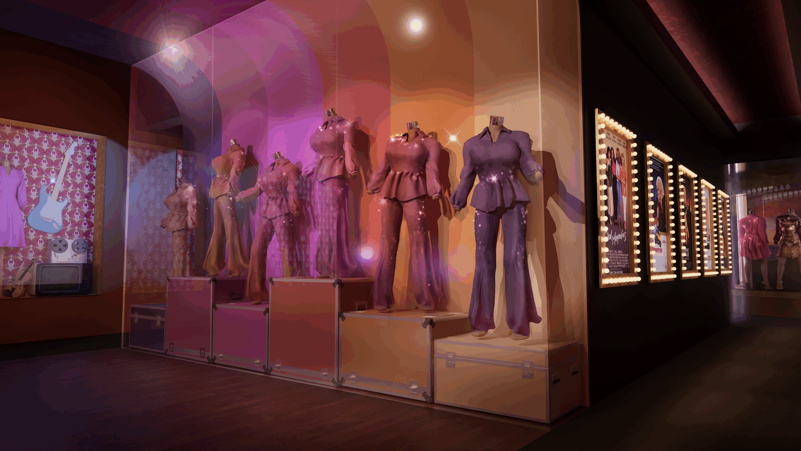 Dolly Parton's Life of Many Colors Museum Nashville Tennessee Concept Art